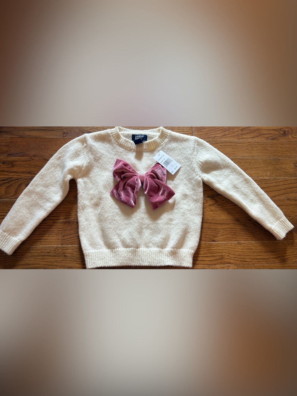 Lands End “Desert Rose” Child’s Sweater, size 4T, NWT